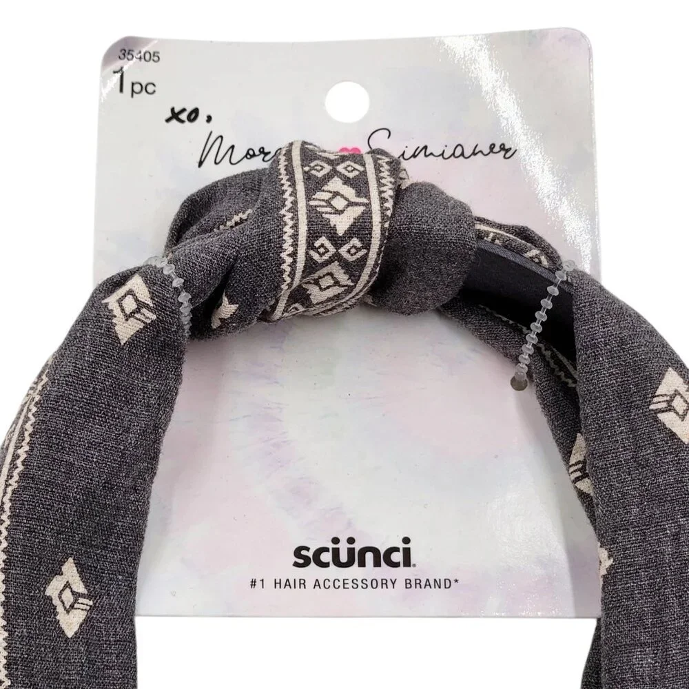 Scunci Morgan Simianer Xo Headbands and Scarves Bandana‎ & Stripes 2 Pcs Bundle